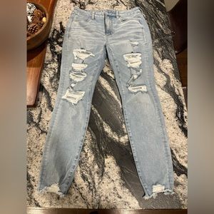 American Eagle Skinny Ripped Jeans - Size 10
